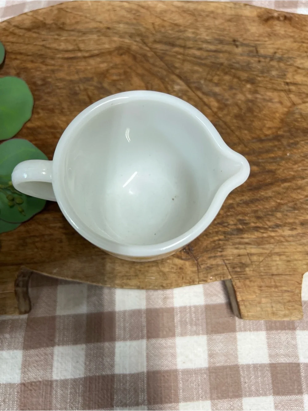 Vintage Pyrex creamer butterfly gold corning